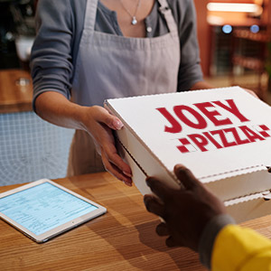 Branded pizza box